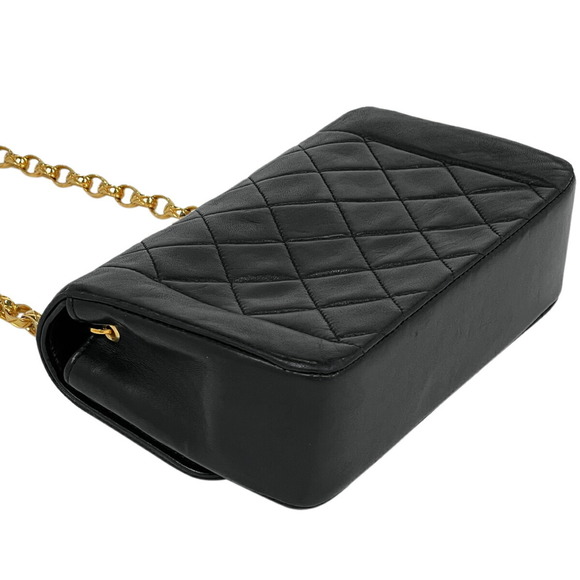 Chanel Shoulder Leather Mini Mark Black Matelasse Bag Chain Coco - Picture 1 of 10